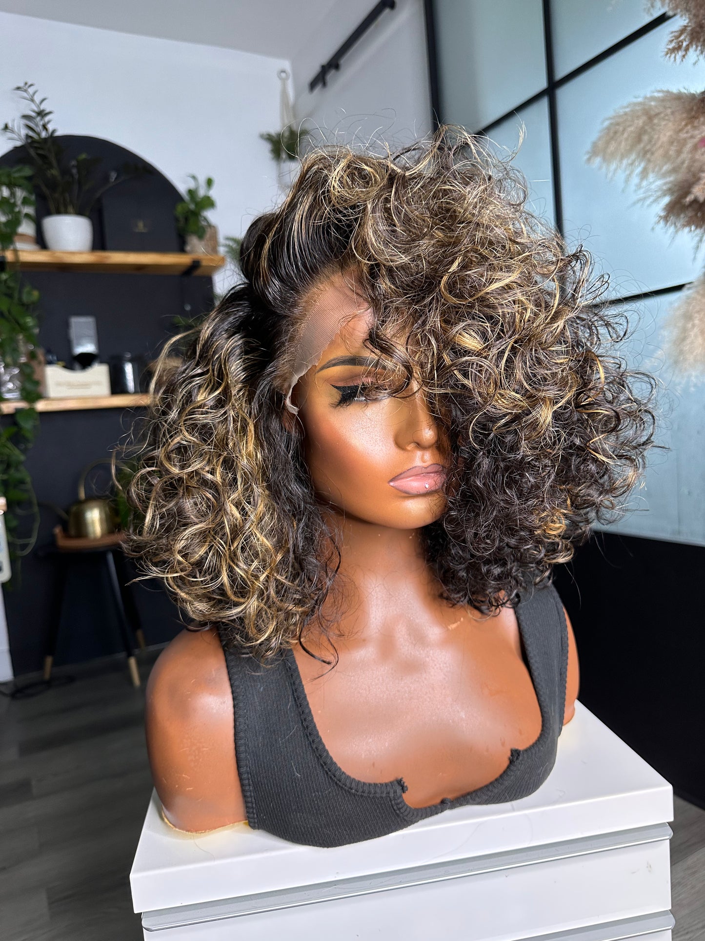 Highlighted Deep Curly Postiche | Medium
