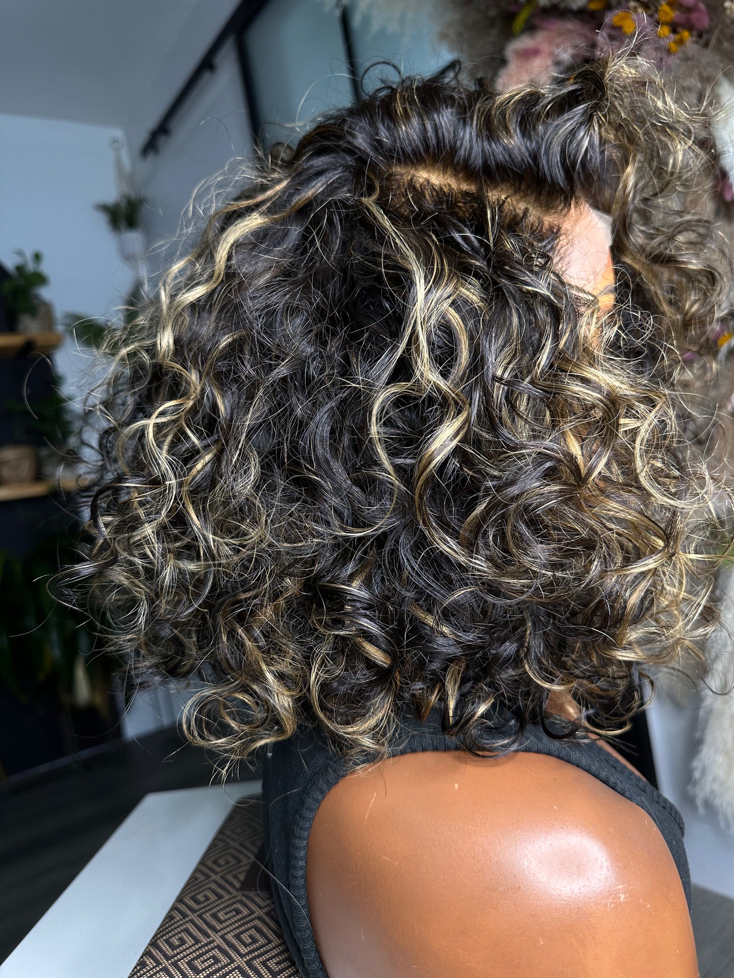 Highlighted Deep Curly Postiche | Medium