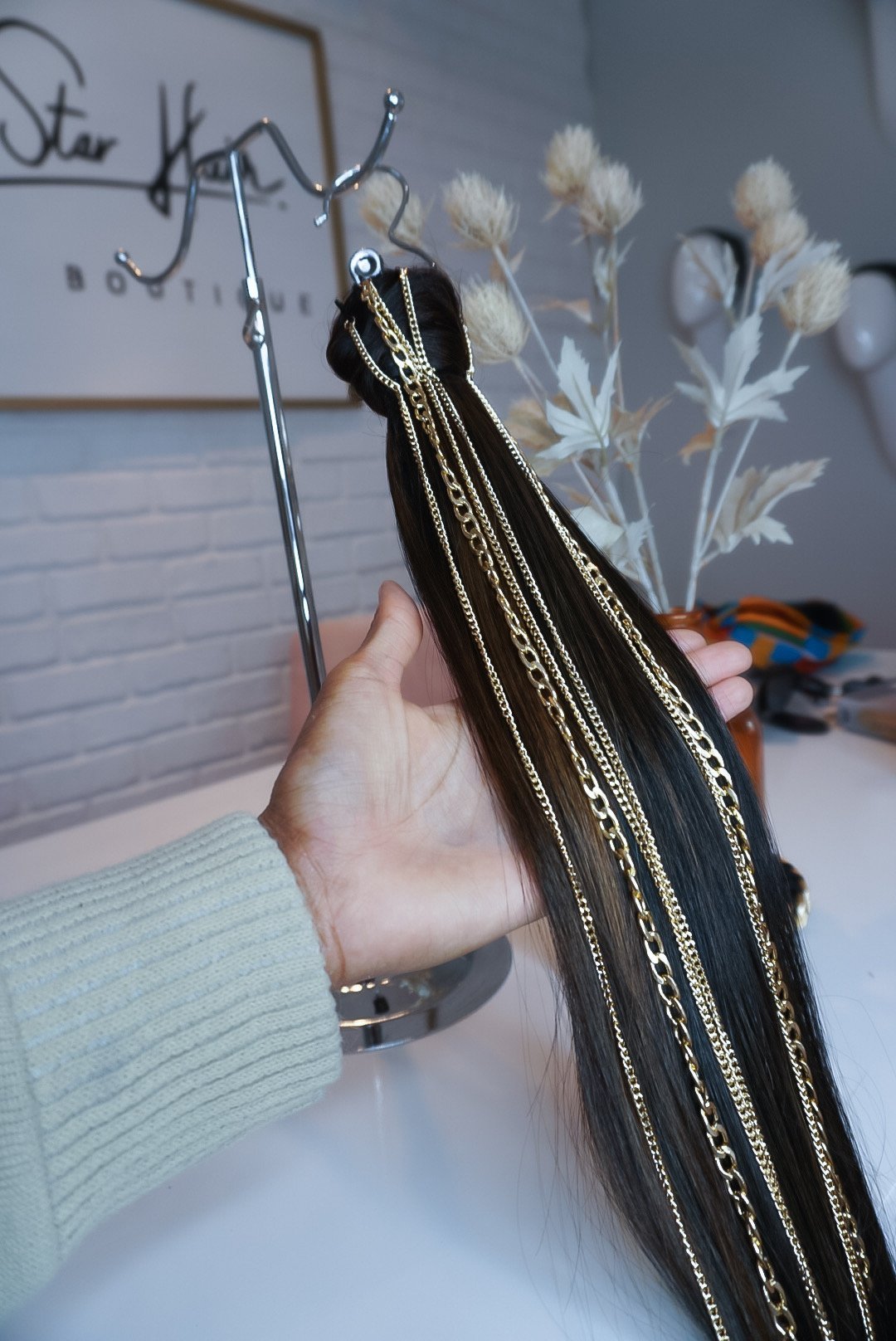Gold Chain | Hair Pins Set | Phive Star Hair Boutique