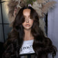 1:1 Glueless Dark Chocolate Rooted Carmel & Butterscotch Indian Wavy 26” THIN LACE Unit | Small