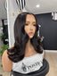 12” Dark Brown Long Bob Glueless Wig | Medium