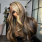 Golden Highlighted  13x6 Frontal 20”  Postiche| Signature Style Yaki Straight