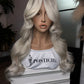 13x6 Caviar Lace white blonde  Frontal  | Signature Style Snow Storm