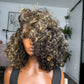 1:1 Glueless Natural Curly Golden Hour 12” Postiche | Medium