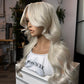 13x6 Caviar Lace white blonde  Frontal  | Signature Style Snow Storm