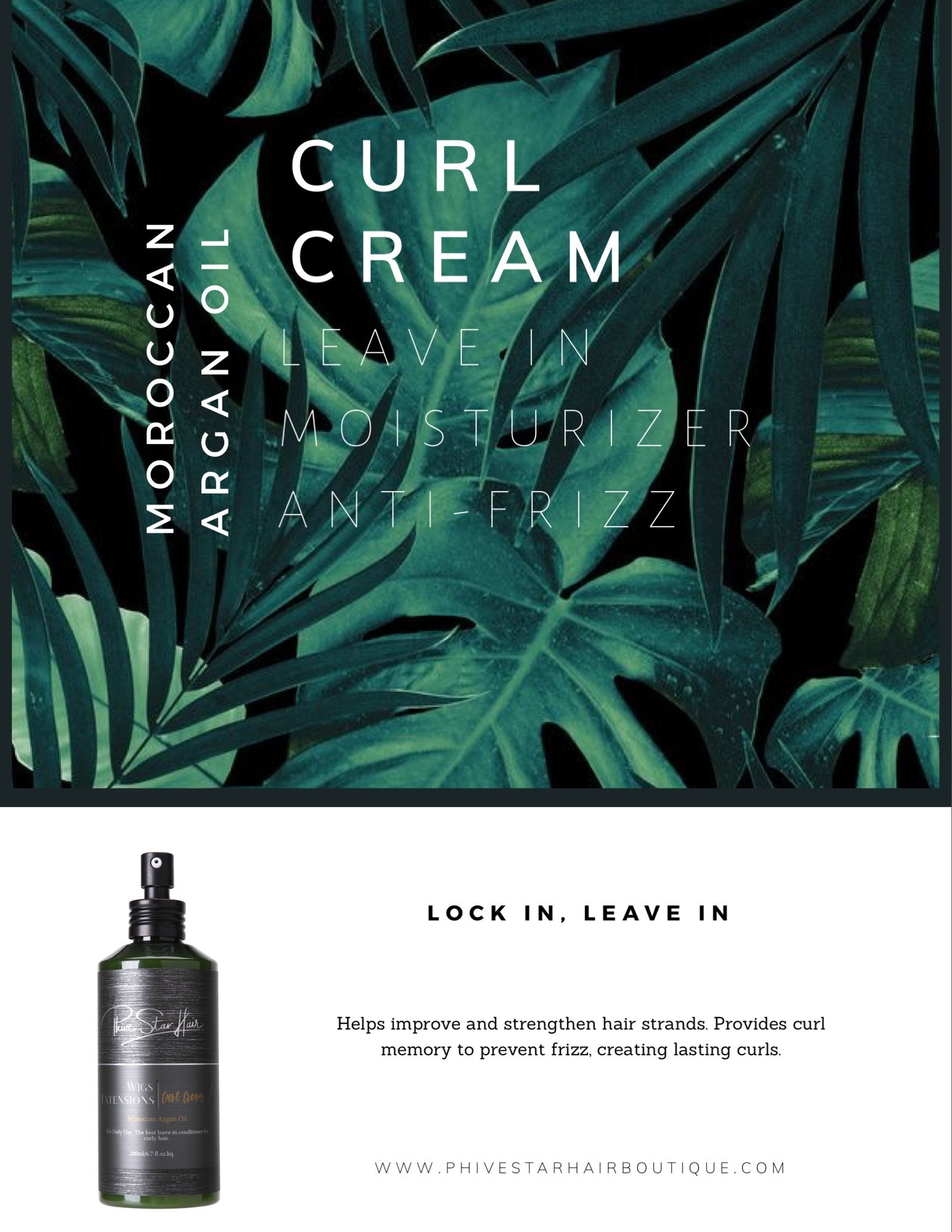 Curl Cream for Wavy Hair Phive Star Hair Boutique The House of